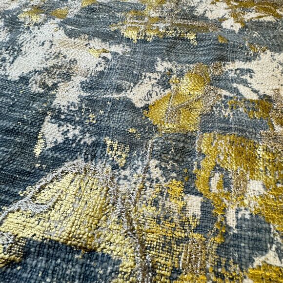 Pottery Barn x Villa Blaise Luciana Pillow Cover in Rain Blue Gold Metallic NEW - Picture 11 of 11